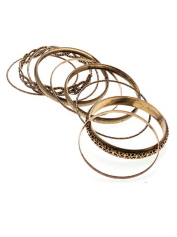 Petal to the Metal Braided Bangle Set