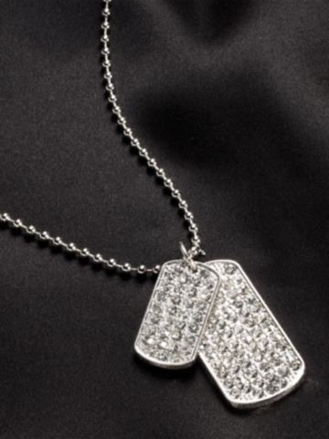 Rhinestone Dog Tags
