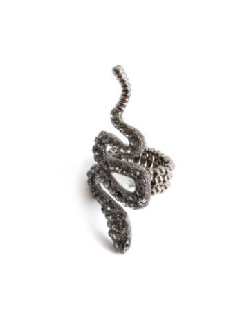 Rhinestone Snake Ring 