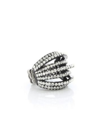 Rhinestone Arches Ring 