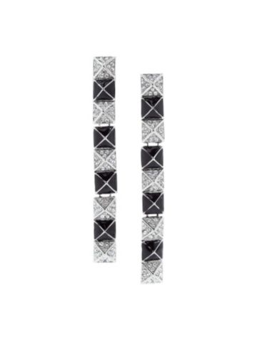 Rhinestone Pyramid Earring 