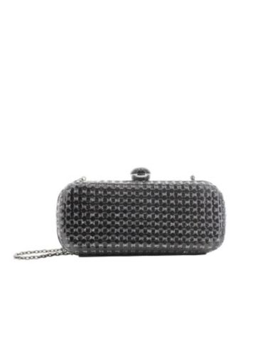 Basketweave clutch