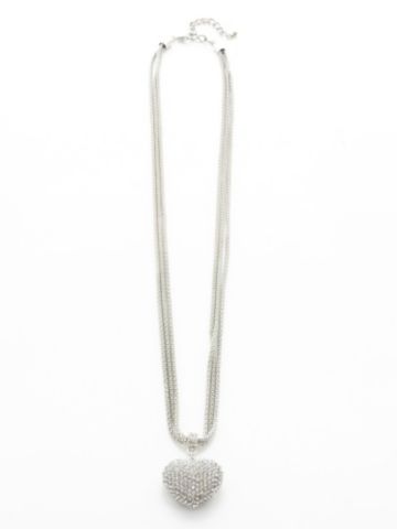 Rhinestone Heart Necklace