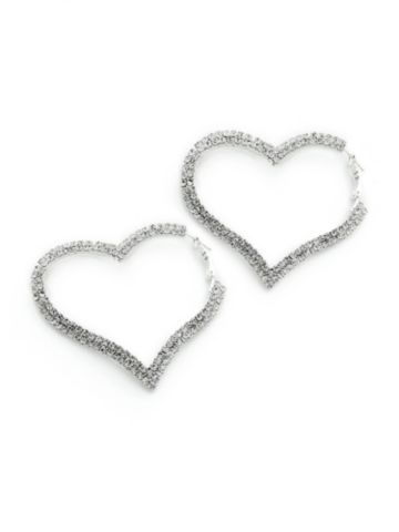 Rhinestone Heart Earring 