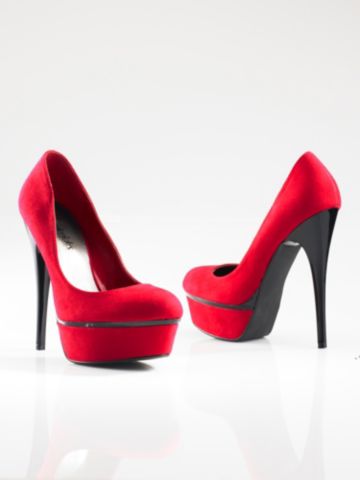 Suede Sass Pump