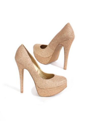 Glittered Platform Pump