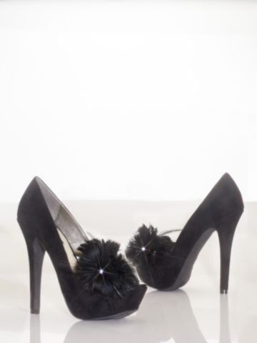 Floral Peep Toe Pump