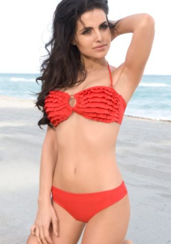 Ruffled Bikini Top