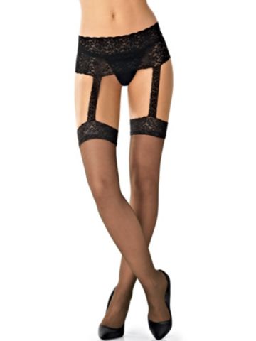 Lace-Top Suspender Pantyhose