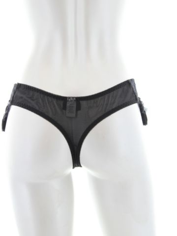 Lurex Mesh Ruffled Thong