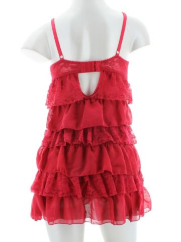Elated Lace Tiered Babydoll