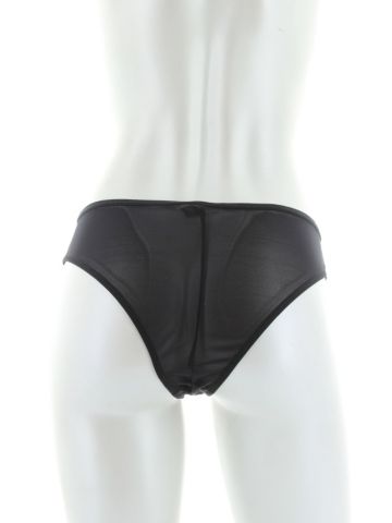 Sleek Satin & Mesh Boy Short