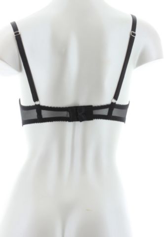 High Polish Satin &amp; Mesh Bra
