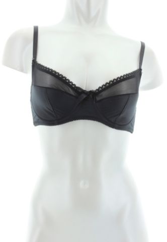 High Polish Satin &amp; Mesh Bra