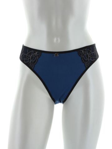Hollywood Exxtreme Cleavage&trade; Satin & Lace Brief