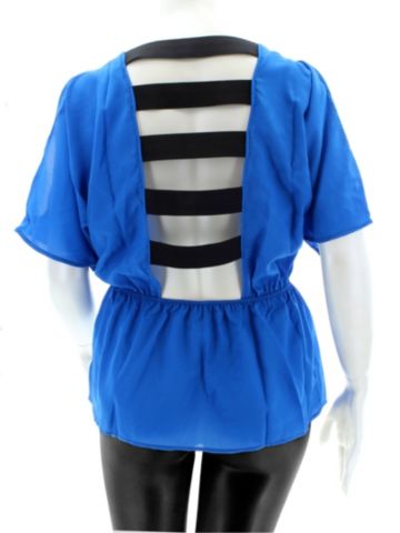 Strappy Cold Shoulder Top PLUS