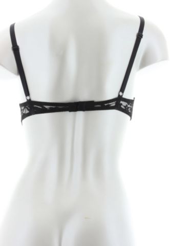 Eyelash Lace & Pleather Bra