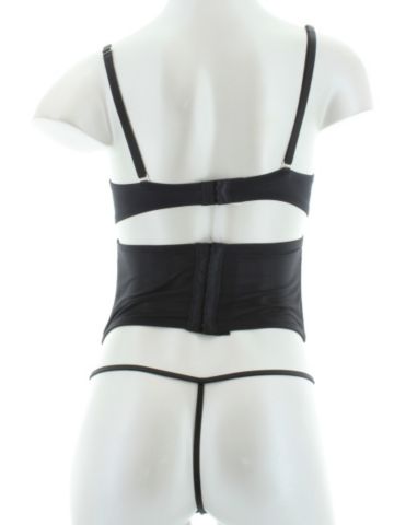 Mesh & Satin Illusion Waist Cincher