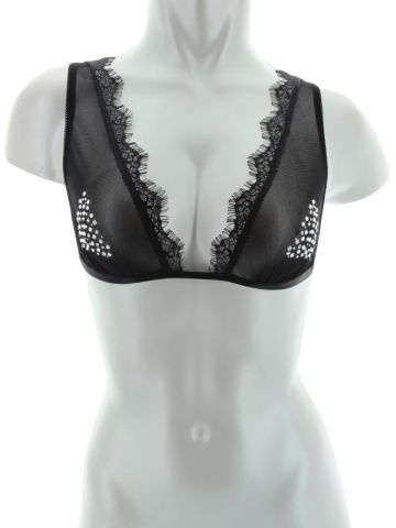 Eyelash Lace & Mesh Bralette