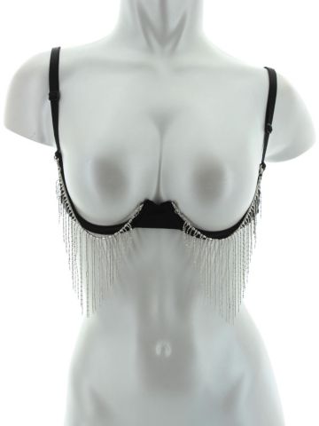 Leopard Microfiber Open-Cup Bra