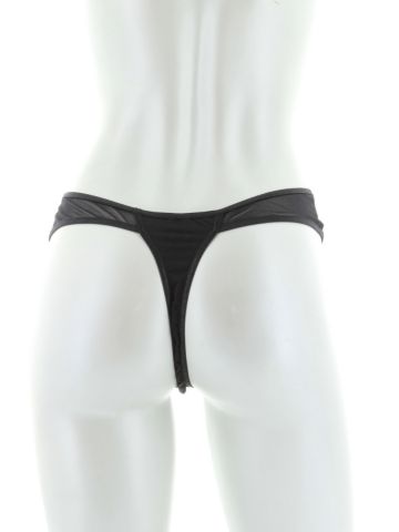 Sleek Microfiber & Mesh Thong