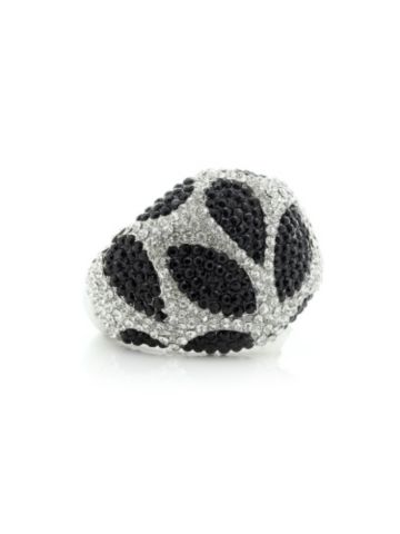 Black & White Rhinestone Bracelet