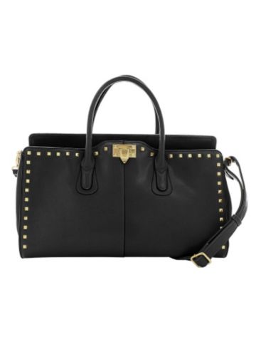 studded satchel bag