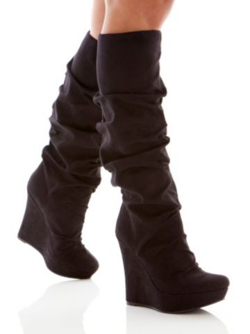 Elaina Slouchy Wedge Boot