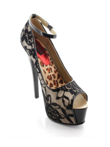 Lydia Lace Platform Pump