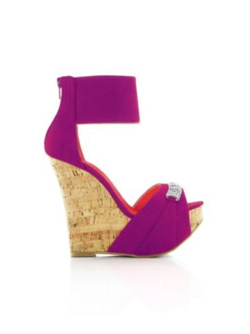 BELLA EMBELLISHED CORK WEDGE
