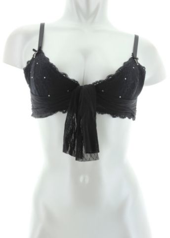 Bow Front Lace Bra