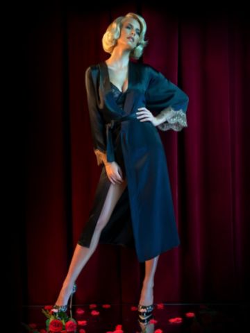 Enchanting Silk Long Robe