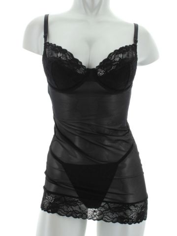 Power Mesh & Lace Control Slip