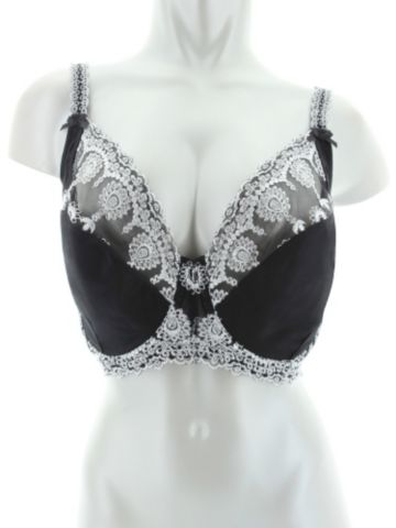 Embroidered Full-Figure Bra