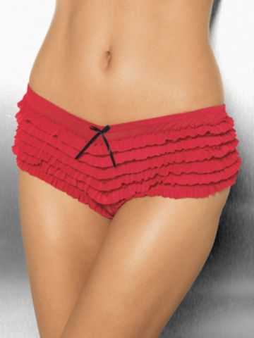 Ruffled Open Panel Boy Short